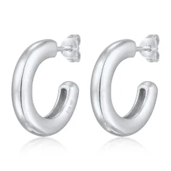 Elli "Creolen Stecker Basis< Ohrringe|Silber