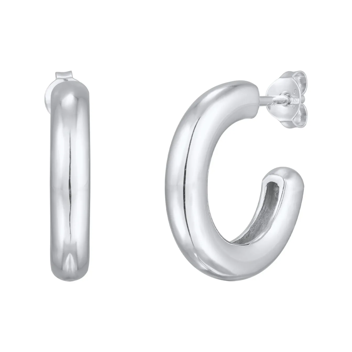 Elli "Creolen Stecker Basis< Ohrringe|Silber