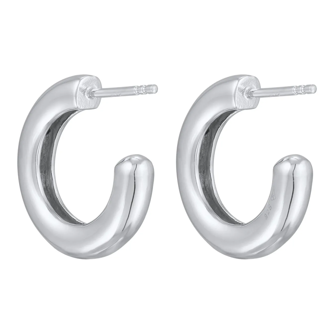 Elli "Creolen Stecker Basis< Ohrringe|Silber