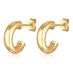 Elli "Creolen Stecker Mini< Vergoldet|Ohrringe