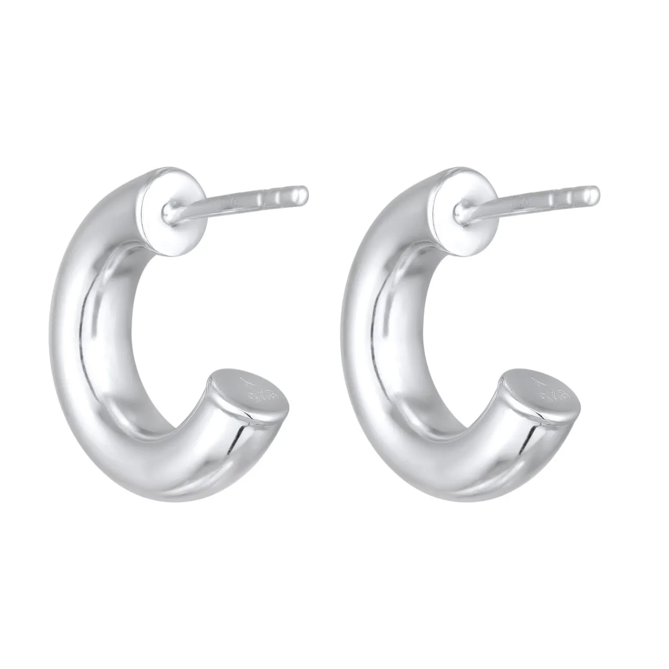 Elli "Creolen Stecker Mini< Vergoldet|Ohrringe