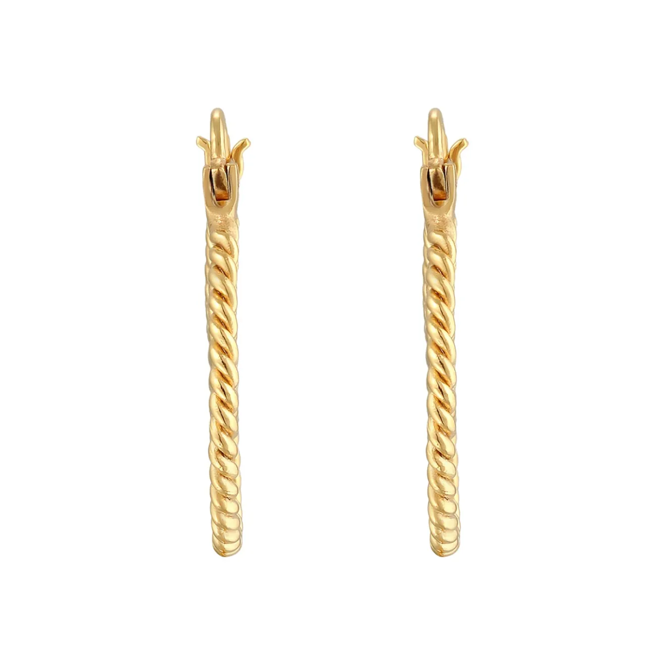 Elli "Creolen Twisted< Ohrringe|Silber