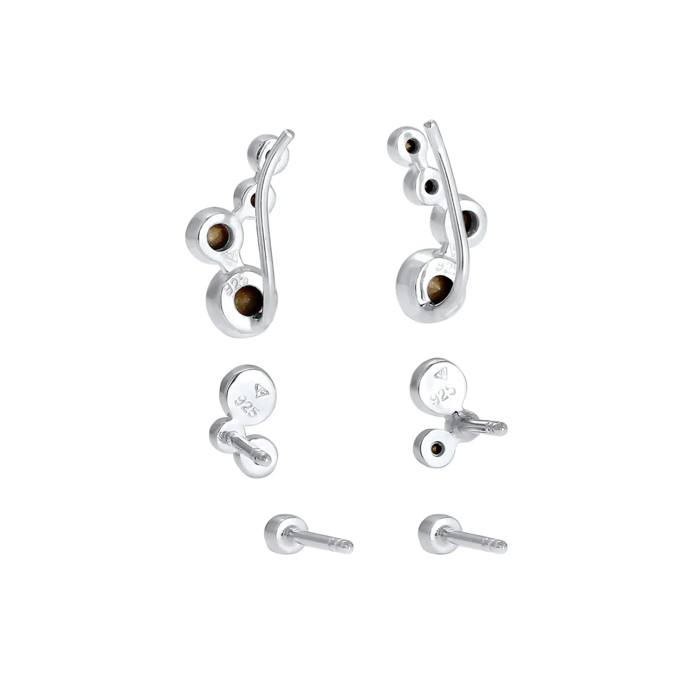 Elli "Ear Climber | Kristall (Weiß)< Ohrringe|Silber