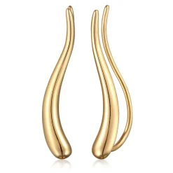 Elli "Earclimber Welle< Vergoldet|Ohrringe