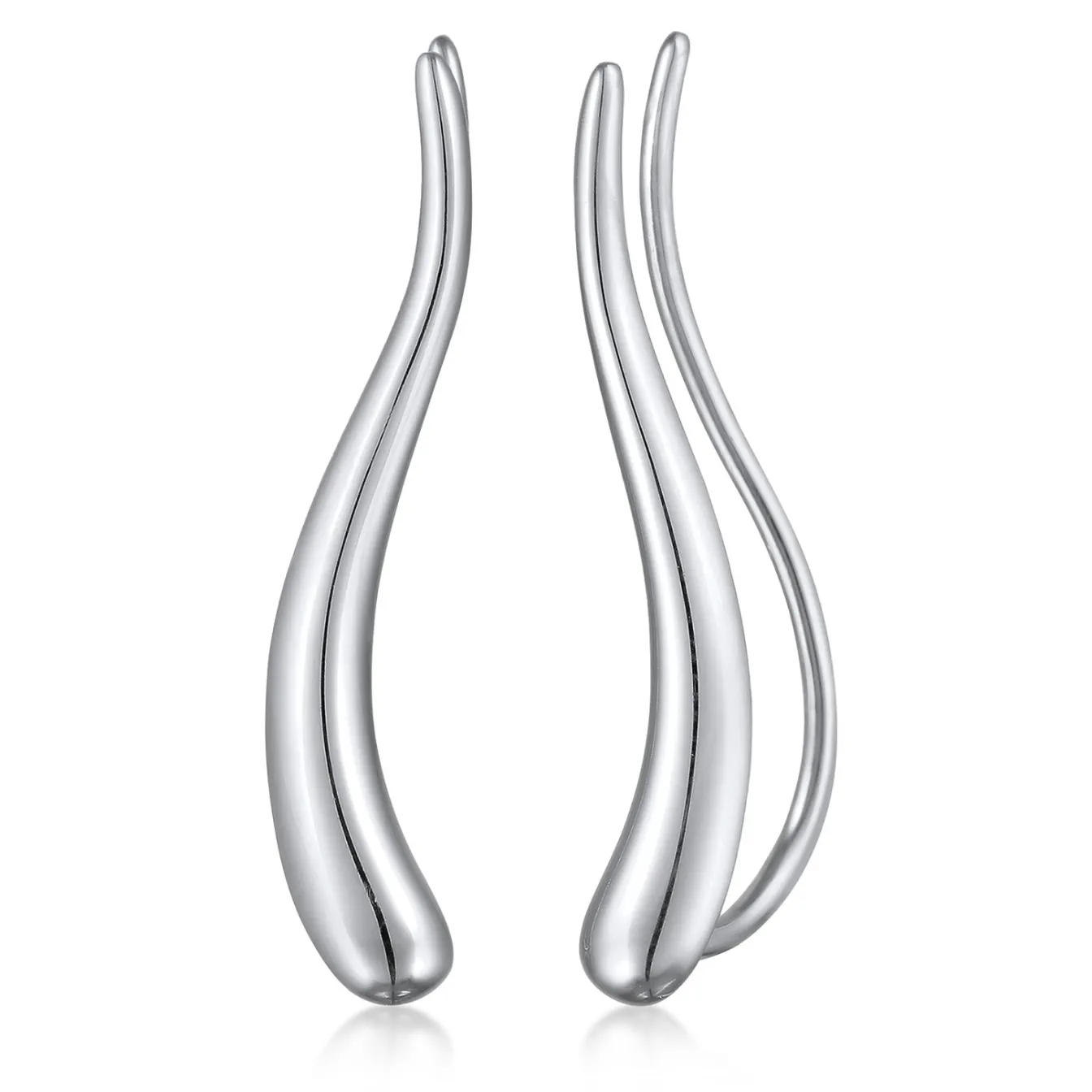 Elli "Earclimber Welle< Vergoldet|Ohrringe