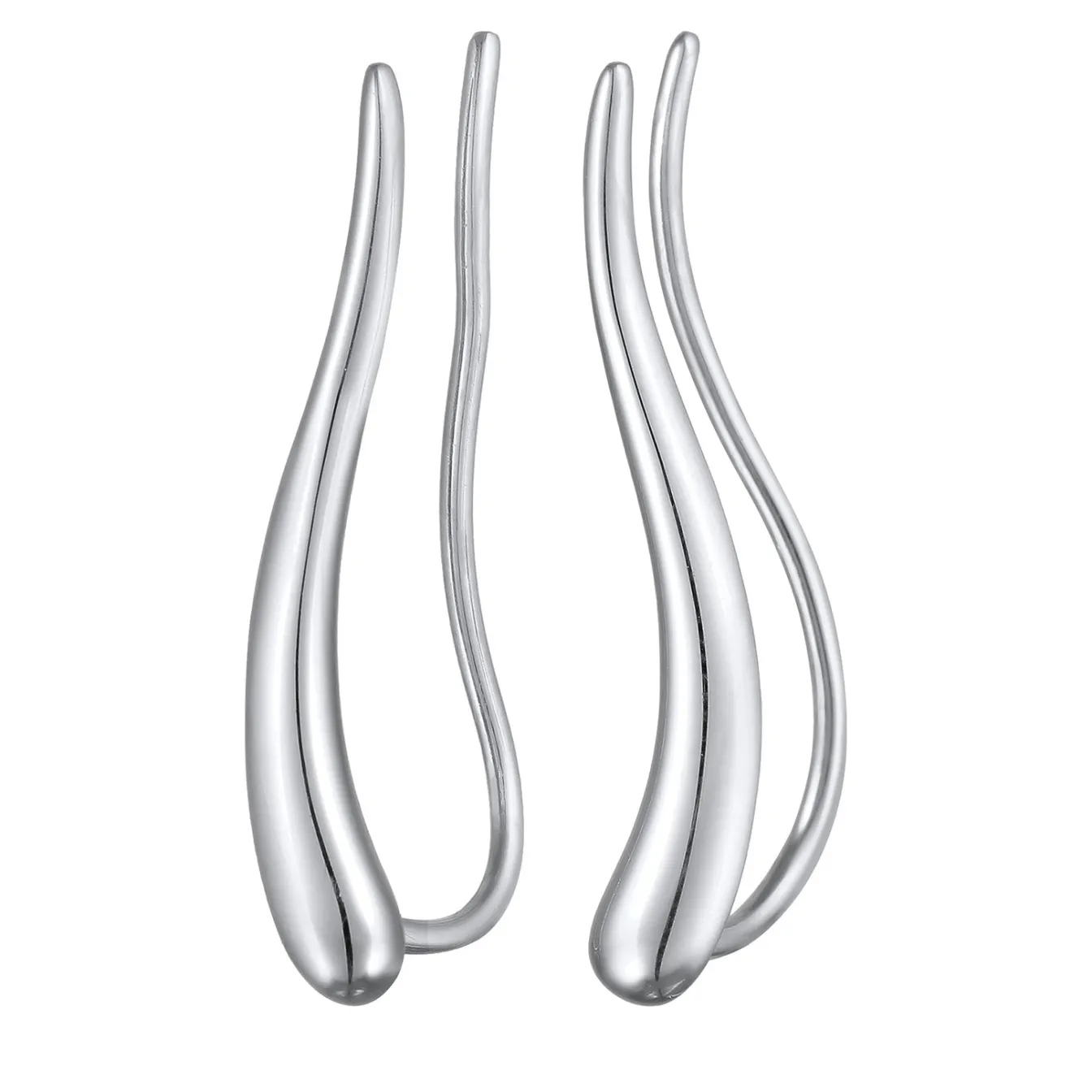 Elli "Earclimber Welle< Vergoldet|Ohrringe