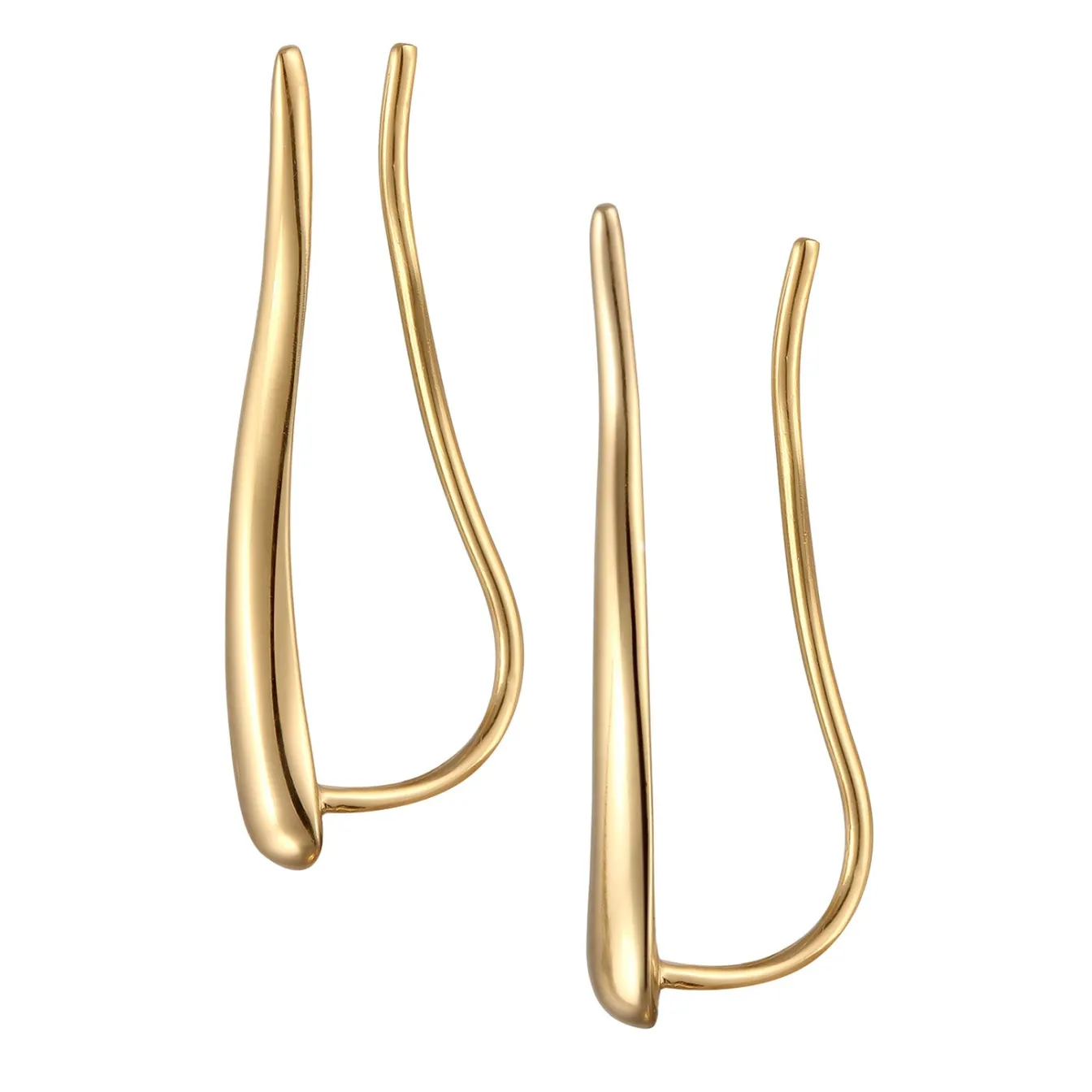 Elli "Earclimber Welle< Vergoldet|Ohrringe