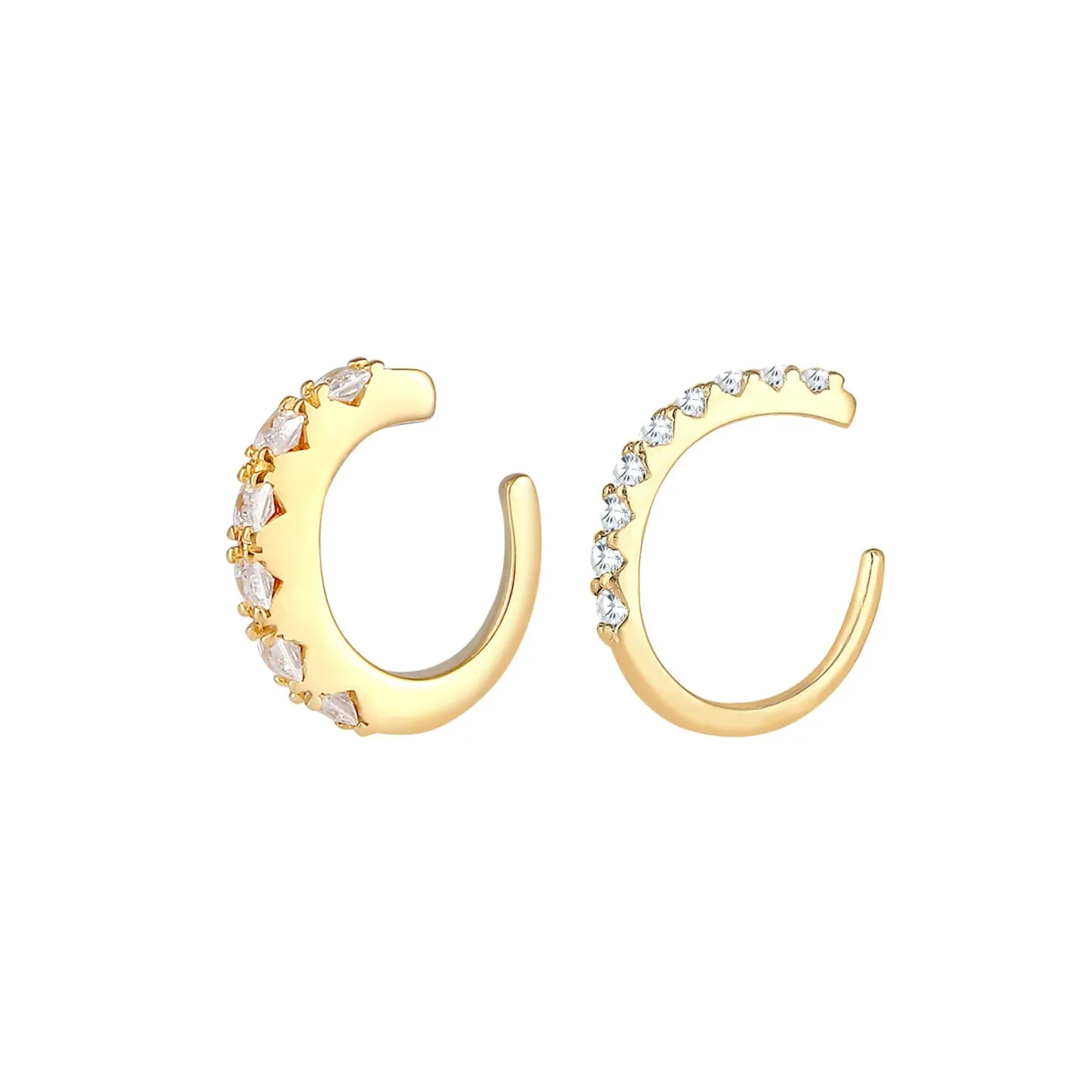 Elli "Earcuff | Zirkonia ( Weiß )< Ohrringe|Silber