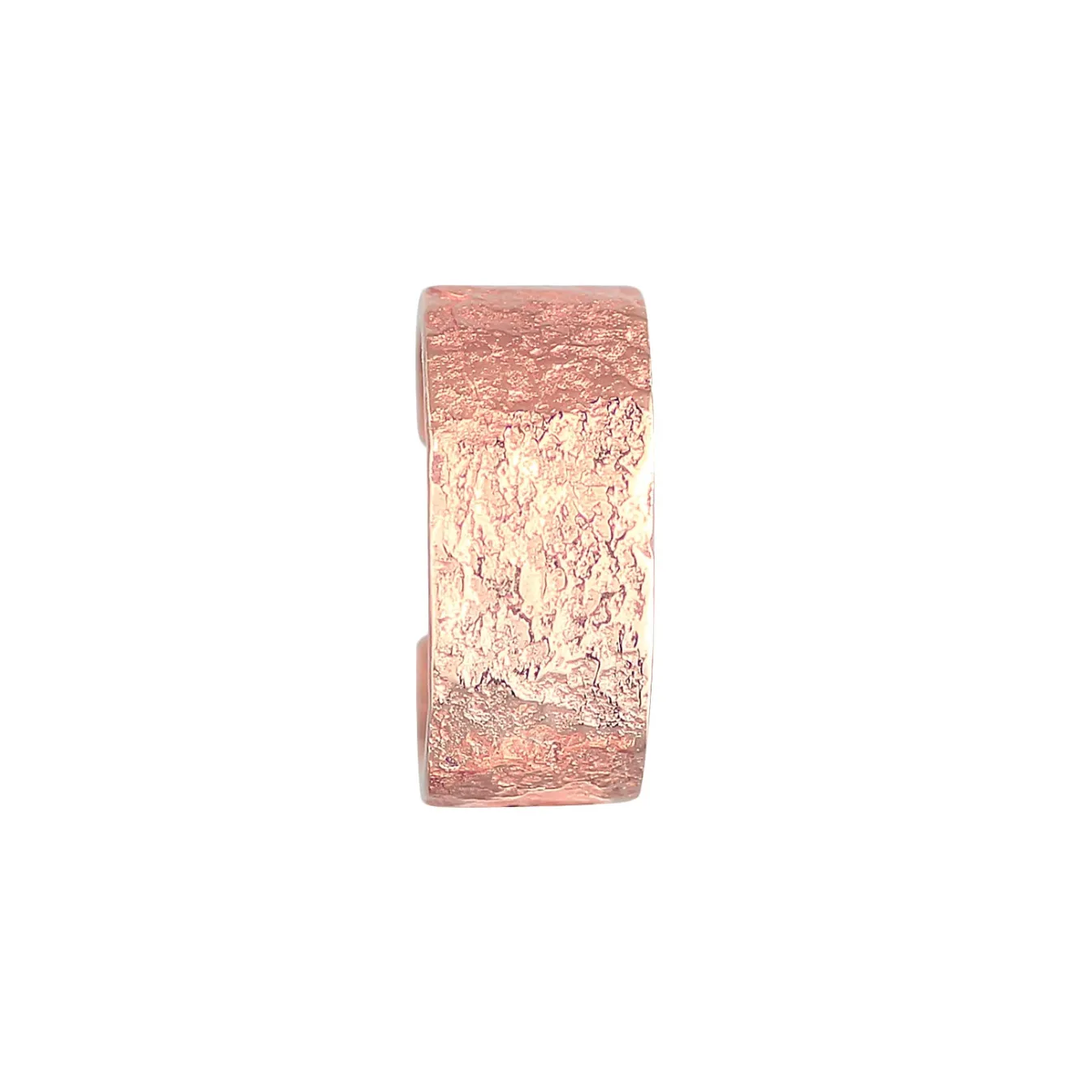 Elli "Earcuff Breit Basic Gehämmert 925 Silber< Roségold|Ohrringe