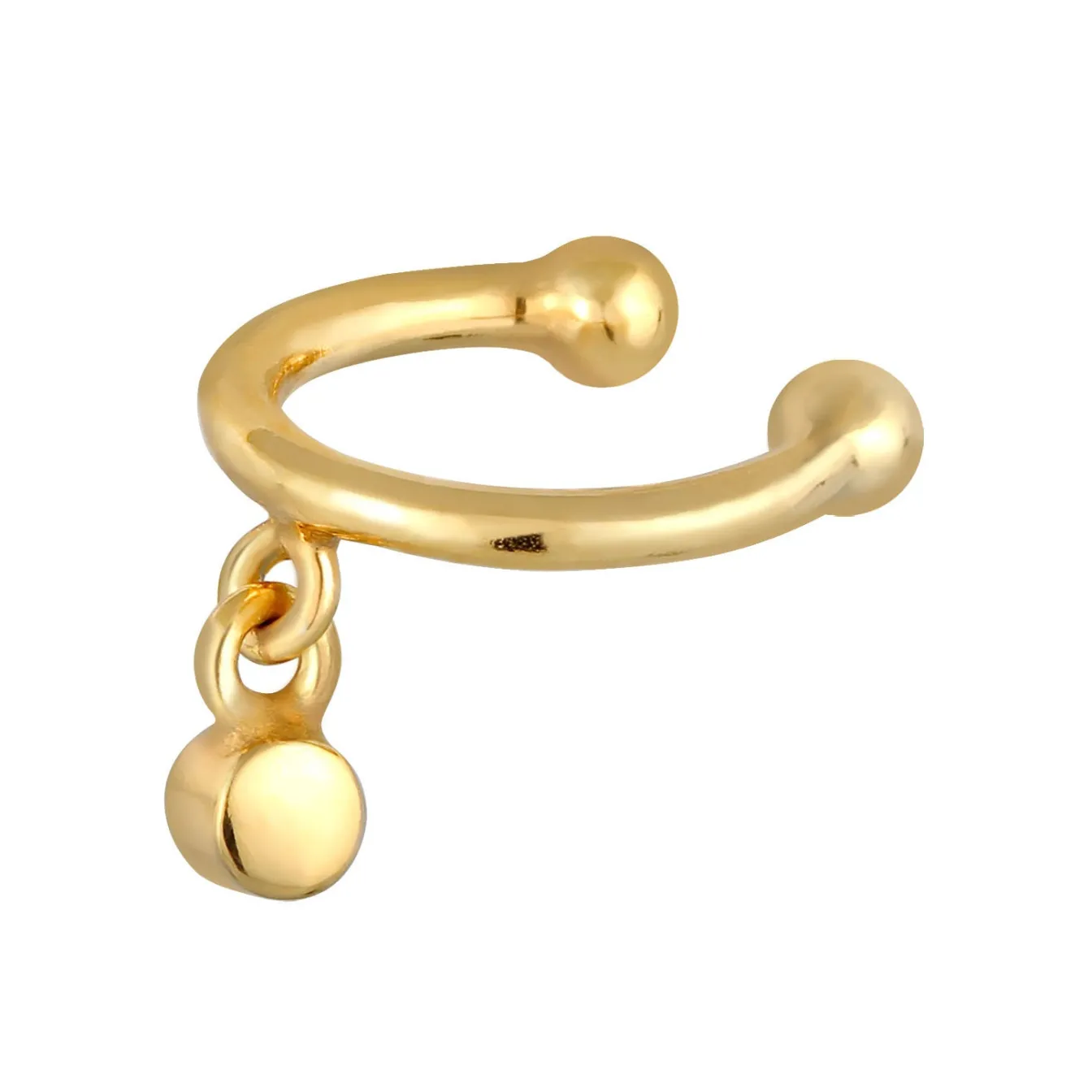 Elli "Earcuff Kugel | Kristall (Weiß)< Letzte Chance|Ohrringe