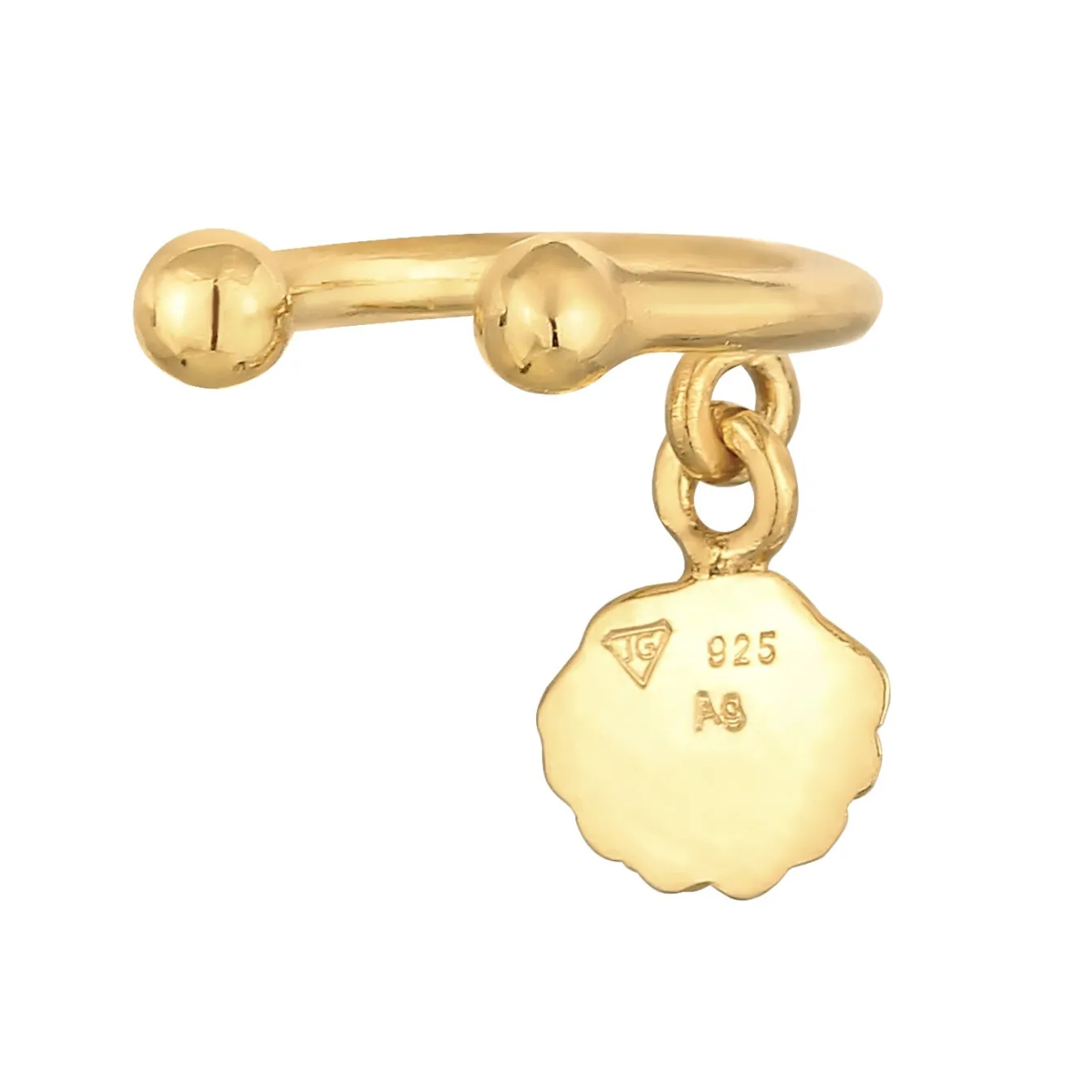 Elli "Earcuff Muschel< Ohrringe|Silber