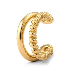 Elli "Earcuff Twisted< Vergoldet|Ohrringe