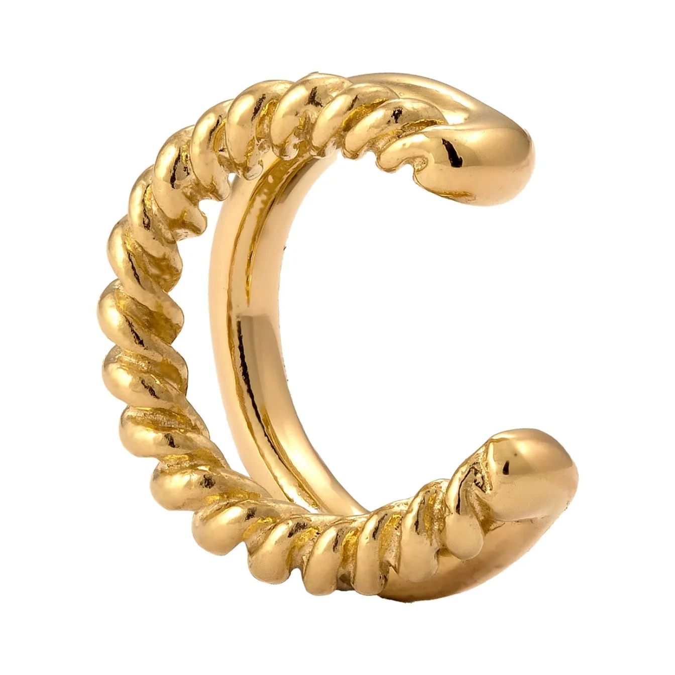 Elli "Earcuff Twisted< Vergoldet|Ohrringe