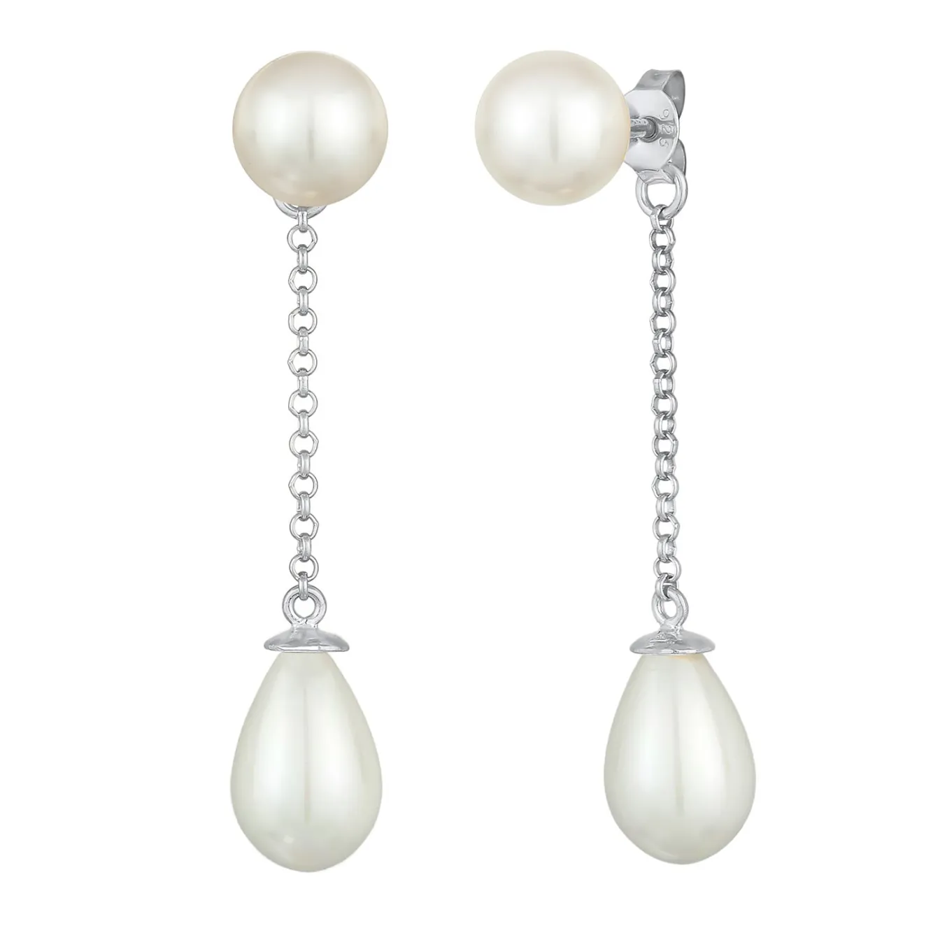 Elli "Earjacket | Muschelkernperlen< Perlen|Ohrringe