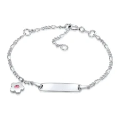 Elli "Figaro-Armband Blume | Kristall ( Rosa )<Kinder Symbol-schmuck|Letzte Chance