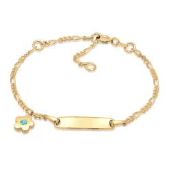 Elli "Figaro-Armband Blume | Kristall ( Rosa )<Kinder Symbol-schmuck|Letzte Chance