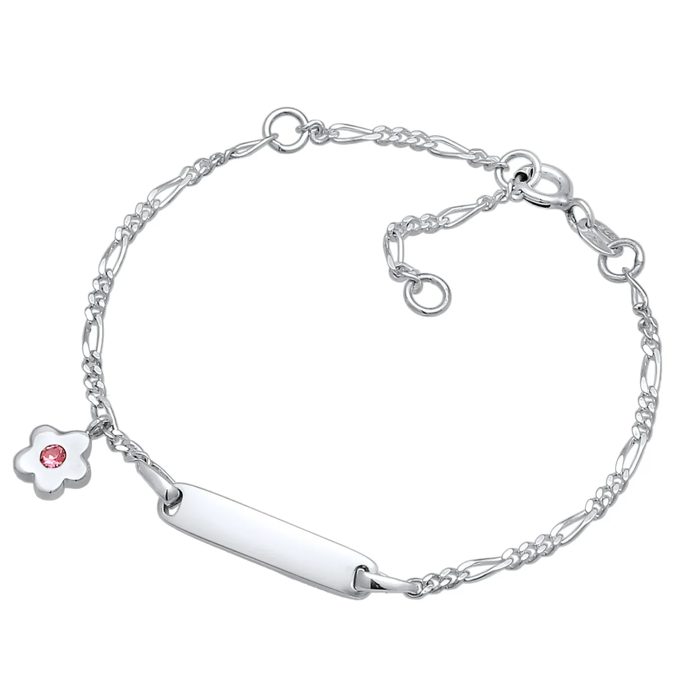 Elli "Figaro-Armband Blume | Kristall ( Rosa )<Kinder Symbol-schmuck|Letzte Chance
