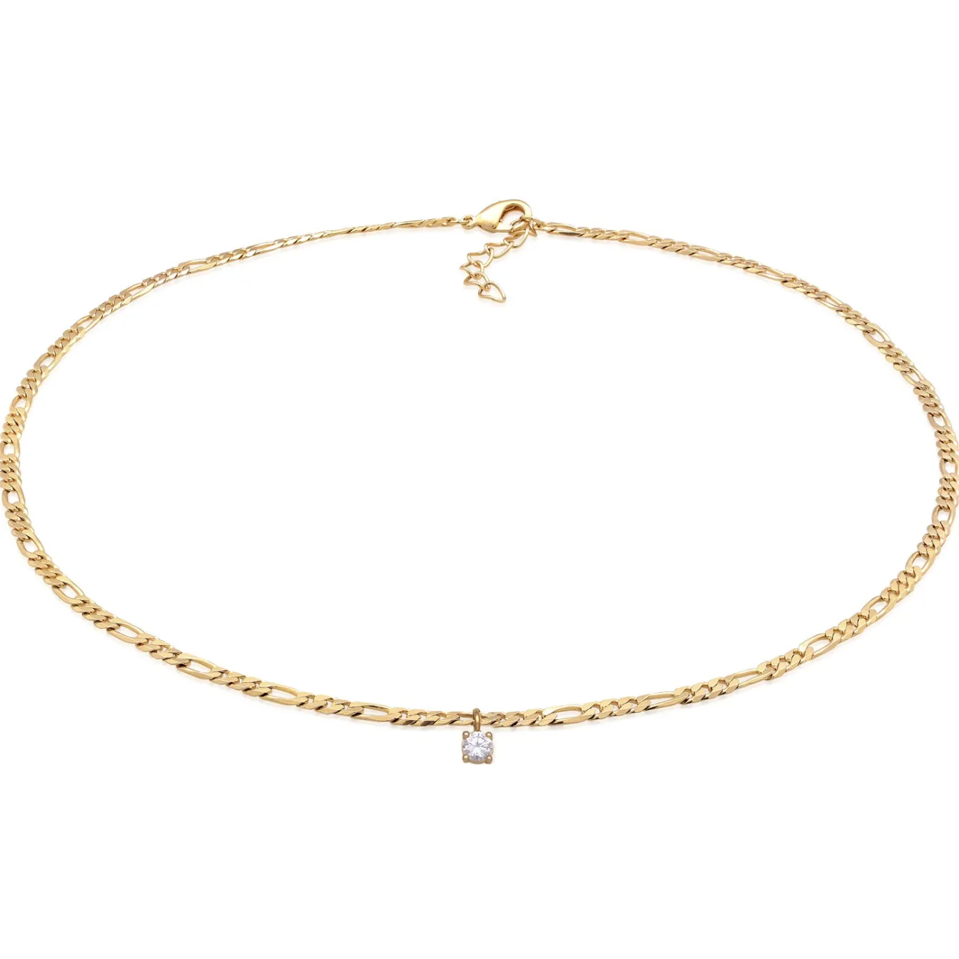 Elli "Figaro-Choker | Zirkonia (Weiß)< Halsketten