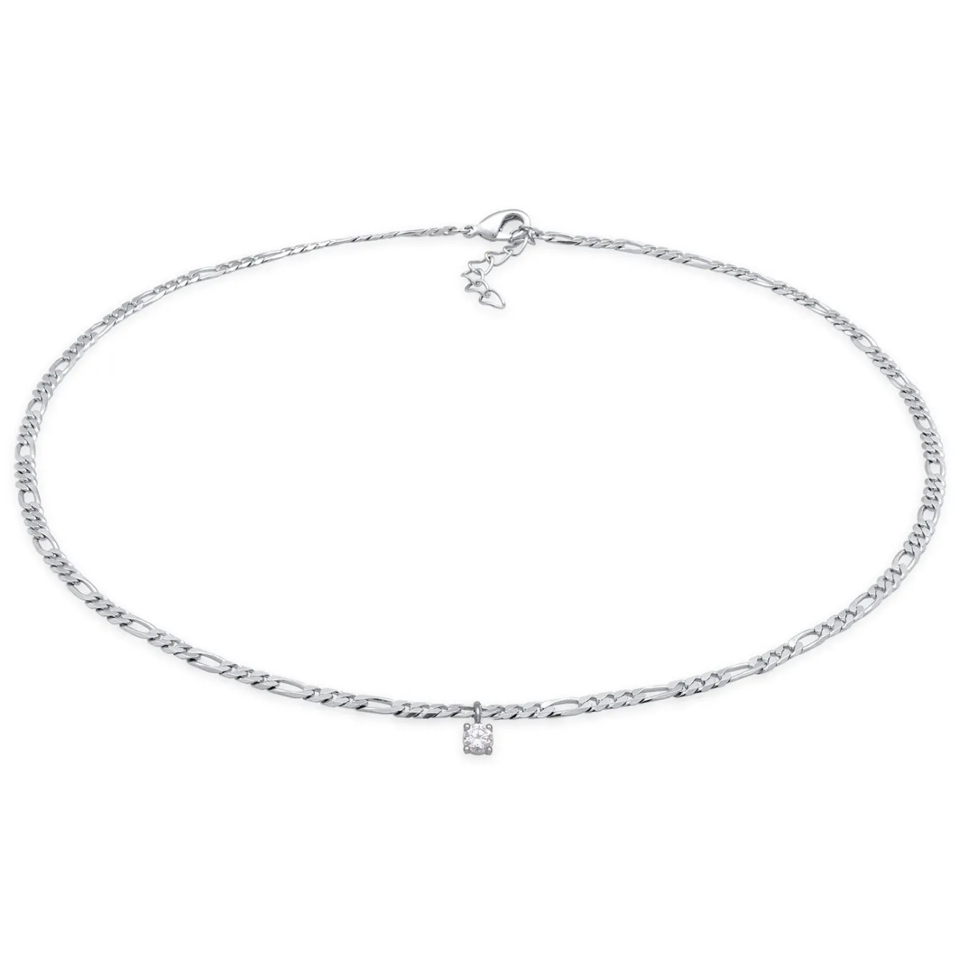 Elli "Figaro-Choker | Zirkonia (Weiß)< Halsketten