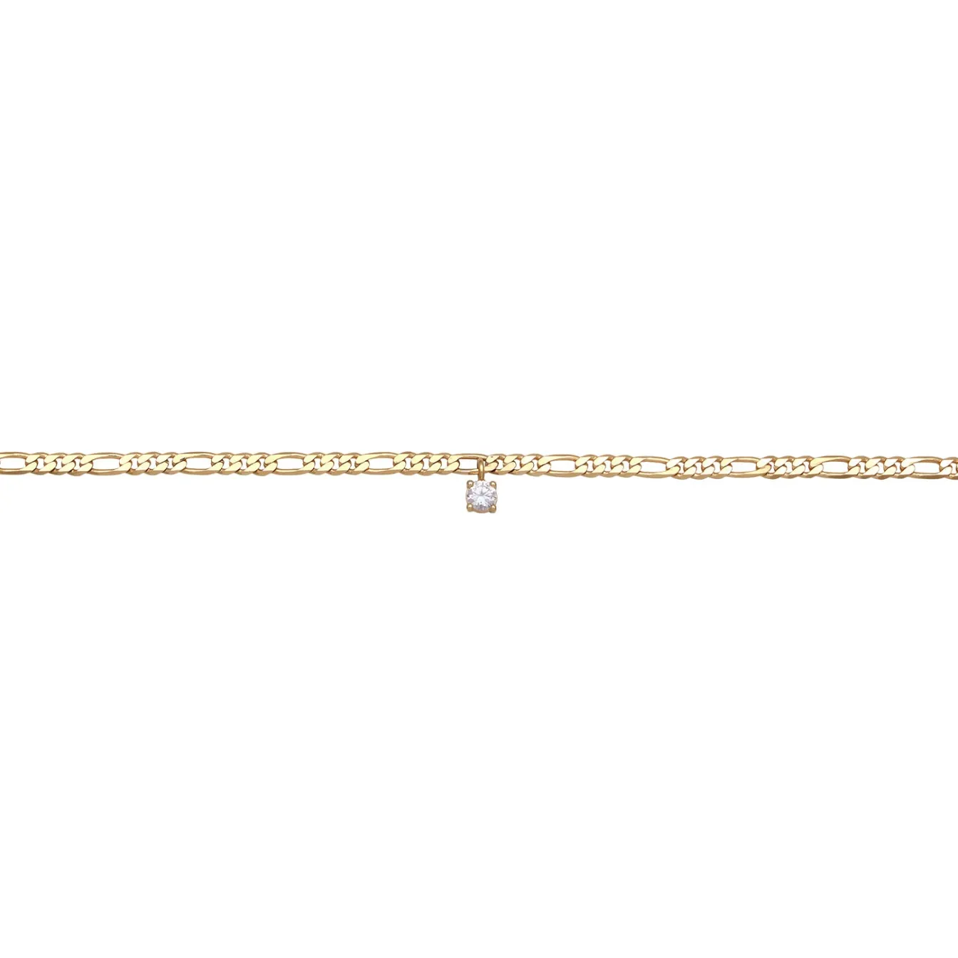 Elli "Figaro-Choker | Zirkonia (Weiß)< Halsketten