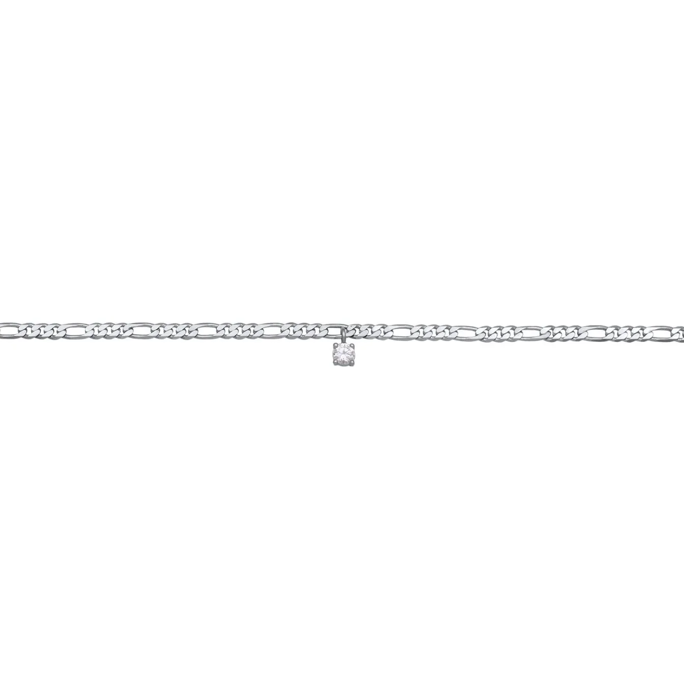 Elli "Figaro-Choker | Zirkonia (Weiß)< Halsketten
