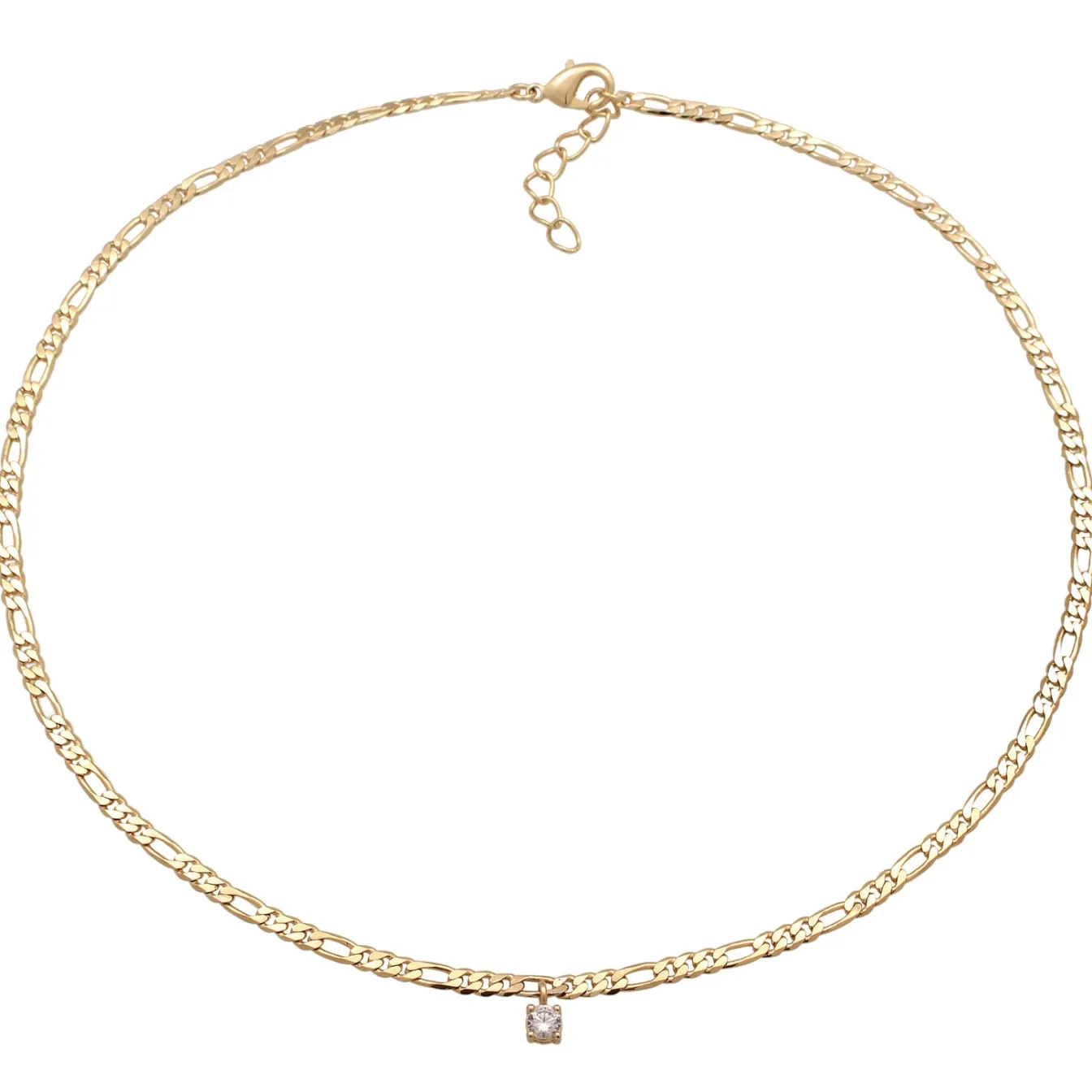 Elli "Figaro-Choker | Zirkonia (Weiß)< Halsketten
