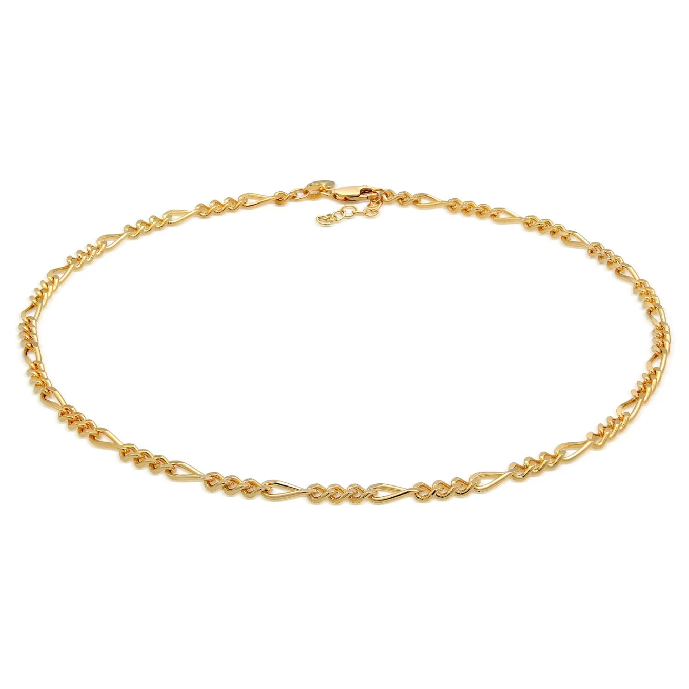 Elli "Figaro-Choker Chunky< Vergoldet|Silber