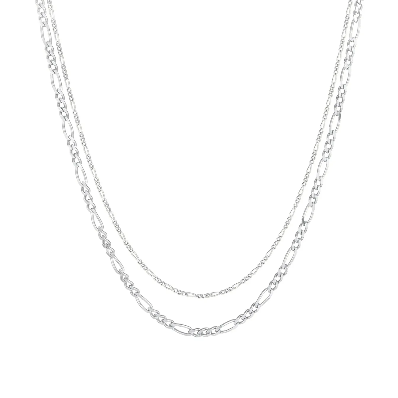 Elli "Figaro-Layer-Halskette< Halsketten|Silber