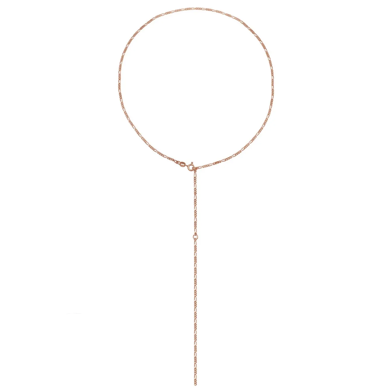 Elli "Figaro-Y-Halskette< Roségold|Halsketten