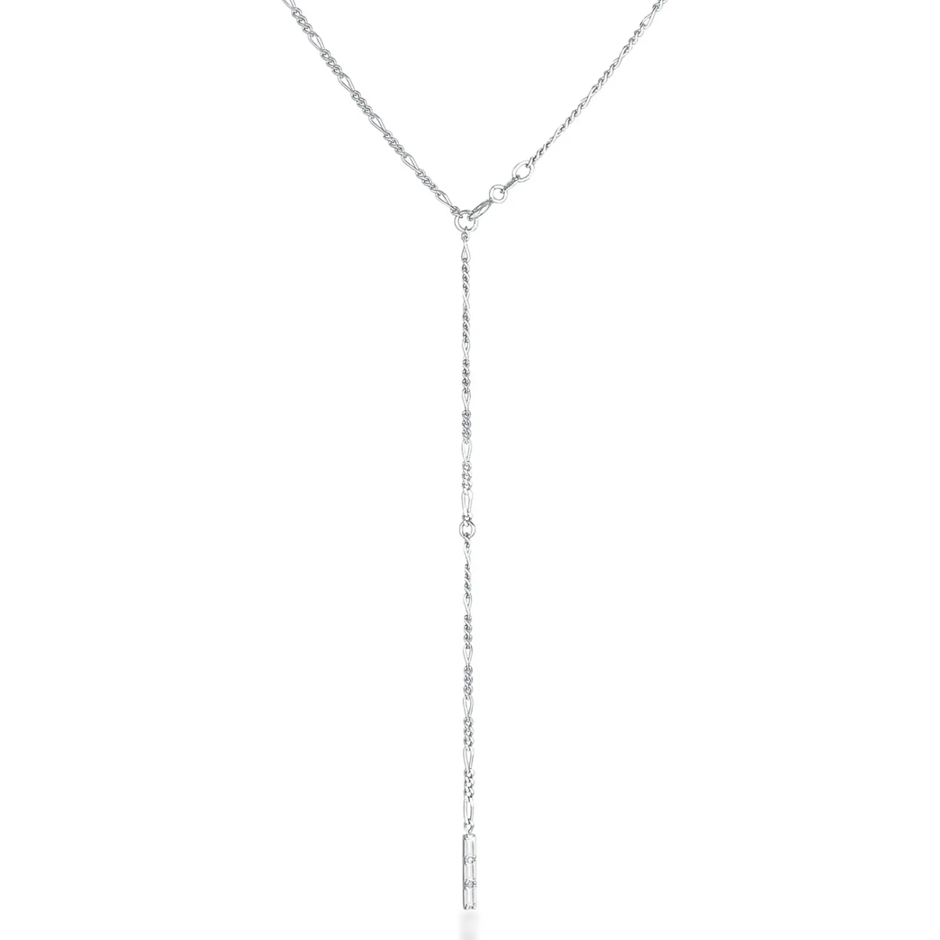 Elli "Figaro-Y-Halskette | Topas (Weiß)< Silber