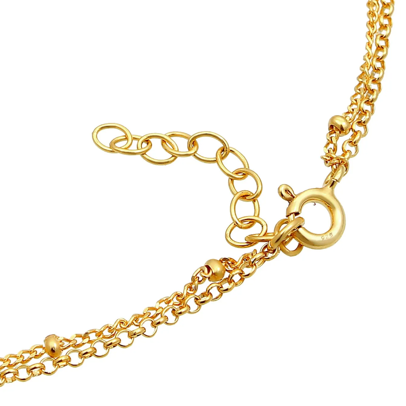 Elli "Fußkettchen< Fußschmuck|Vergoldet