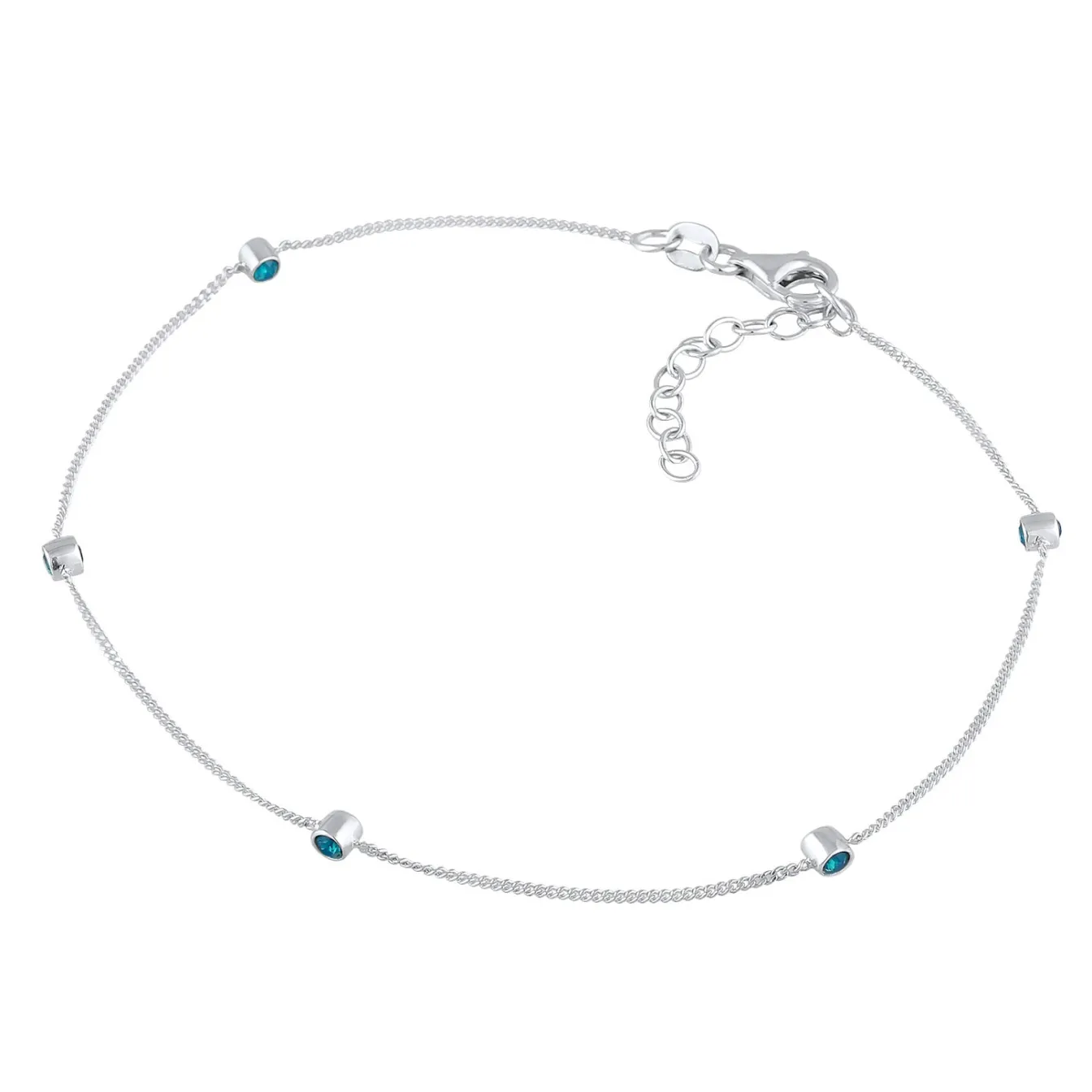 Elli "Fußkettchen | Kristall (Weiß)< Fußschmuck