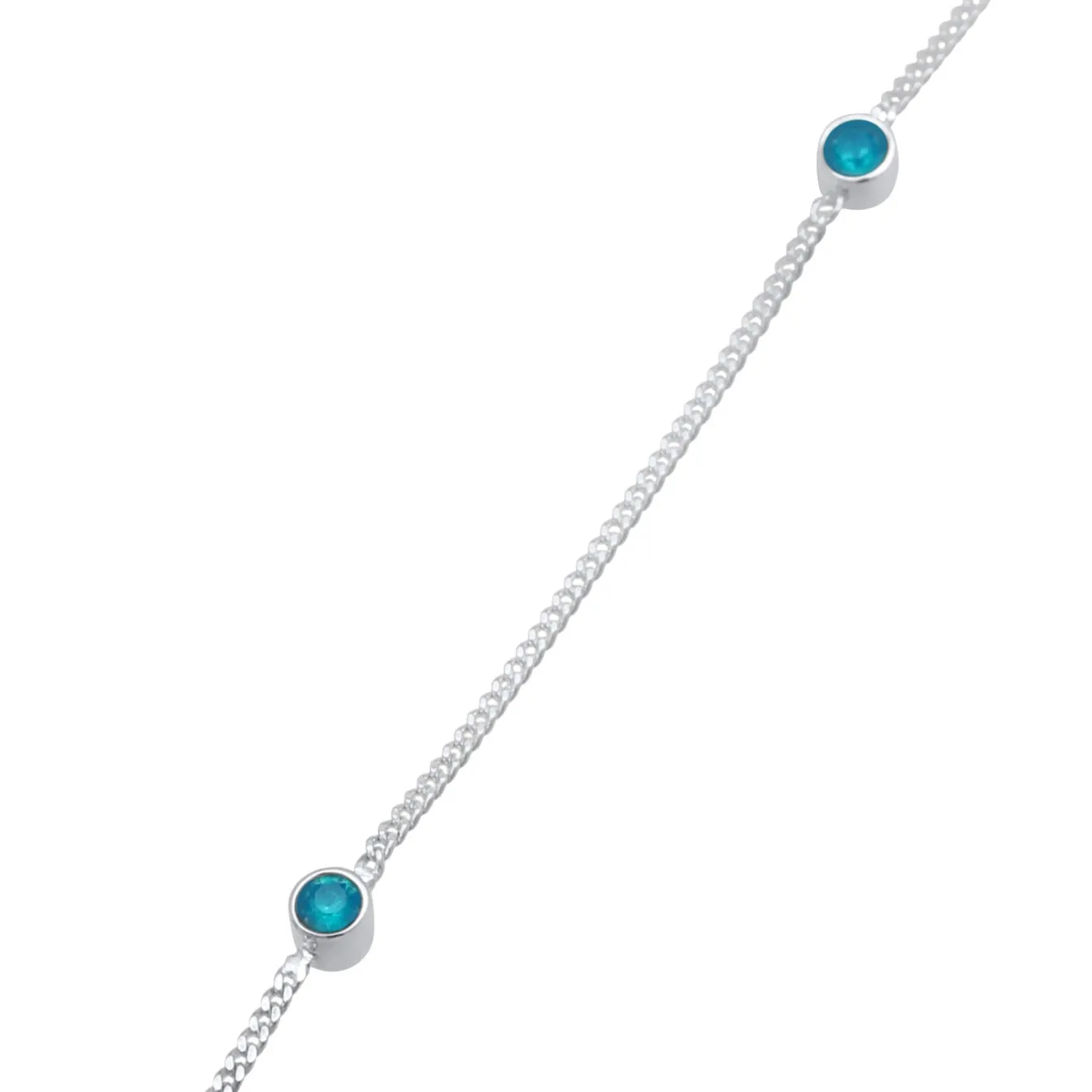 Elli "Fußkettchen | Kristall (Weiß)< Fußschmuck
