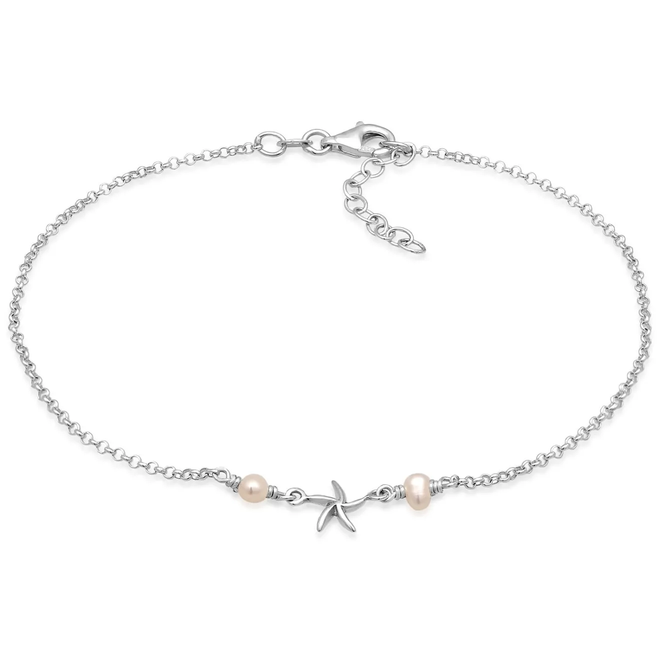 Elli "Fußkettchen | Süßwasserperle< Symbol-schmuck|Perlen
