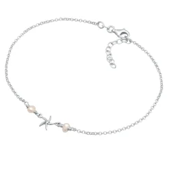 Elli "Fußkettchen | Süßwasserperle< Symbol-schmuck|Perlen