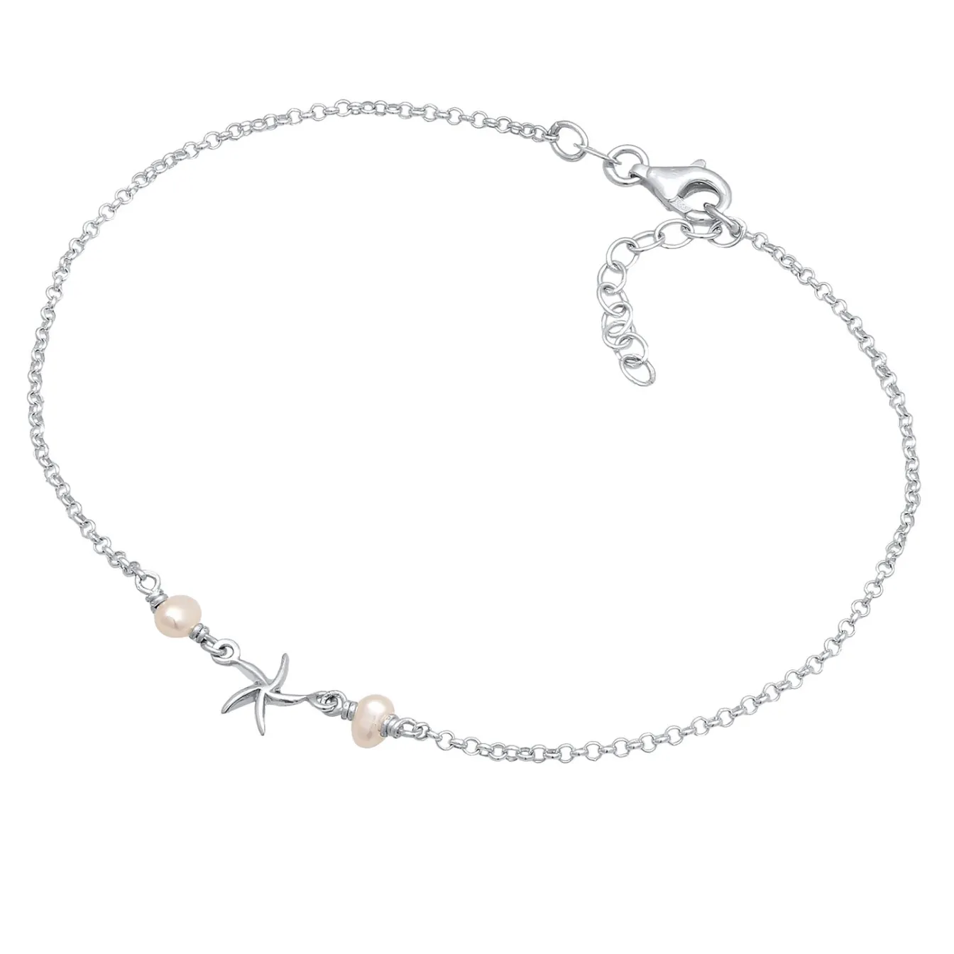 Elli "Fußkettchen | Süßwasserperle< Symbol-schmuck|Perlen
