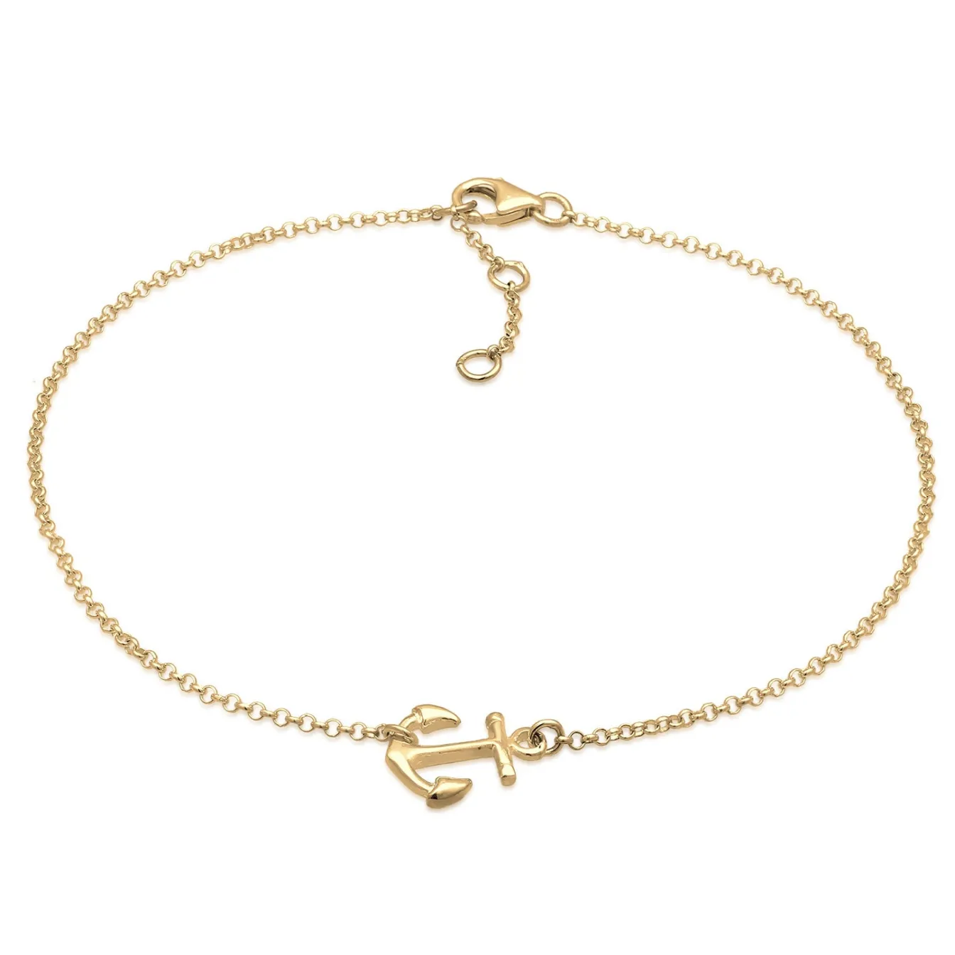 Elli "Fußkettchen Anker< Roségold|Symbol-schmuck