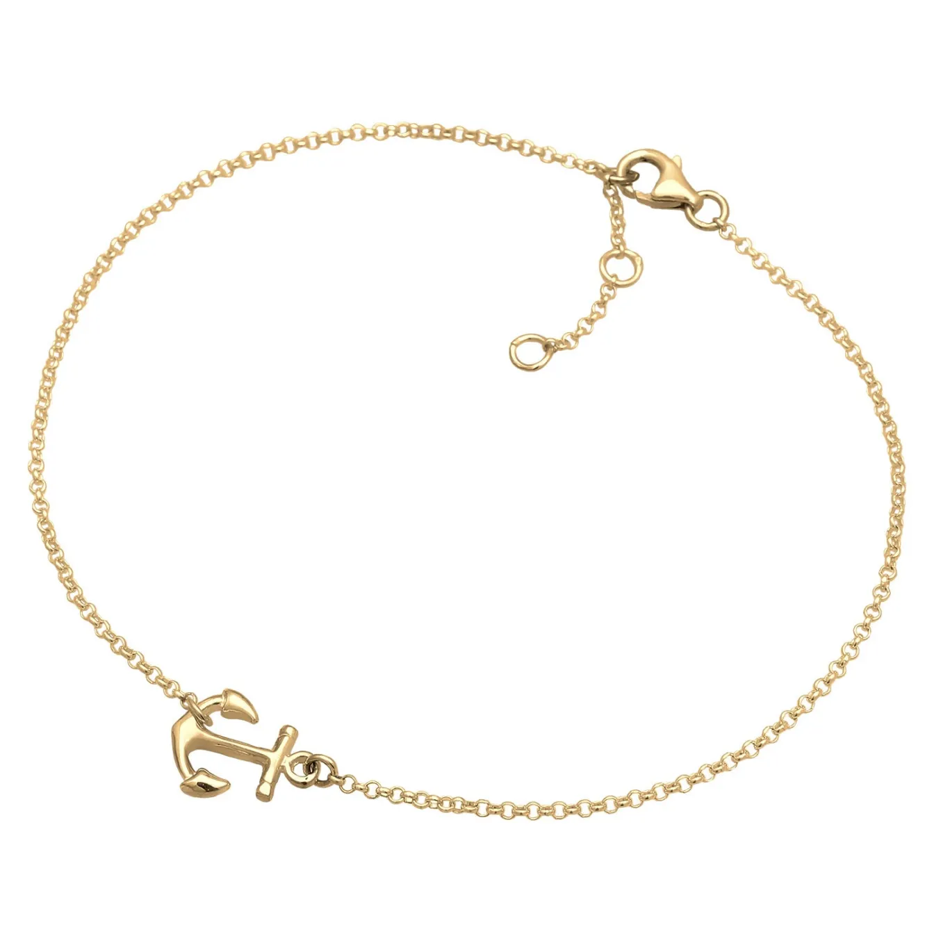 Elli "Fußkettchen Anker< Roségold|Symbol-schmuck