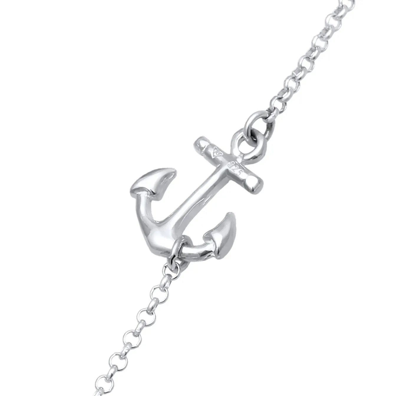 Elli "Fußkettchen Anker< Roségold|Symbol-schmuck