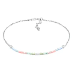 Elli "Fußkettchen Beads< Fußschmuck|Vergoldet