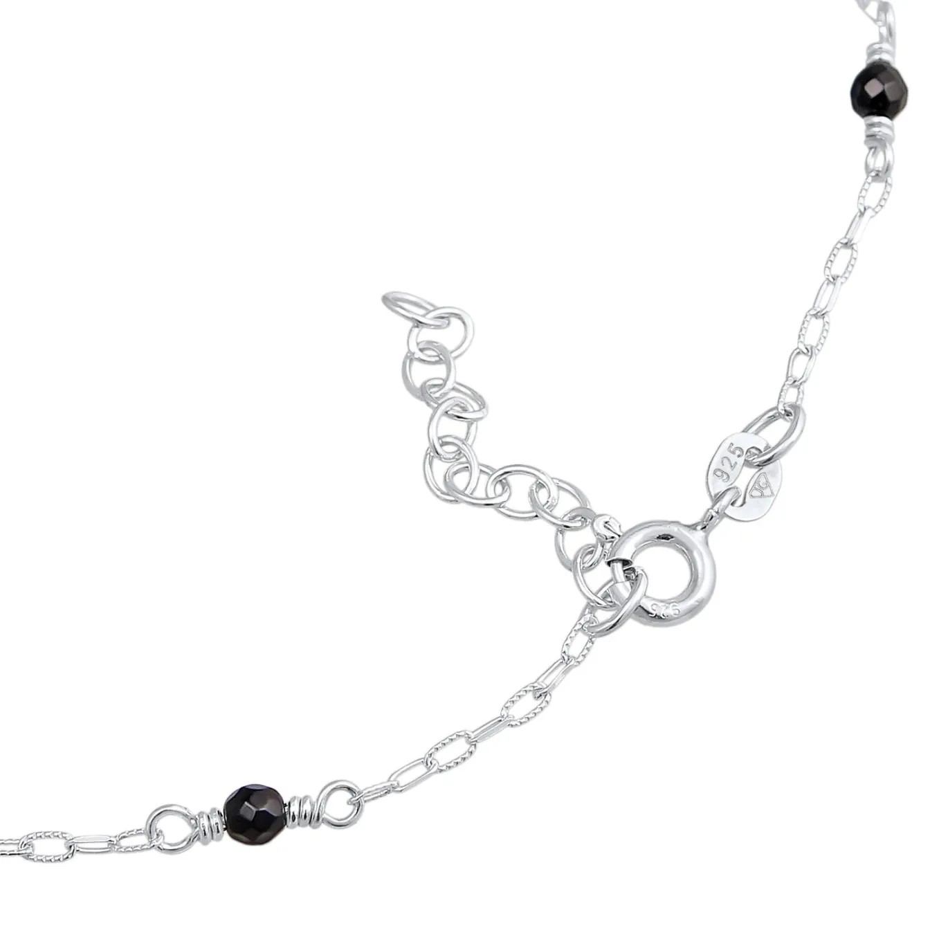 Elli "Fußkettchen Beads | Onyx Perlen (Schwarz)< Perlen|Fußschmuck