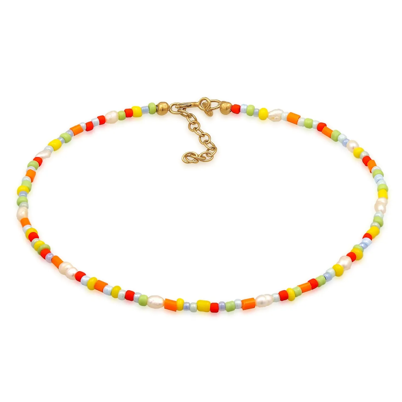 Elli "Fußkettchen Beads | Süßwasserperlen< Perlen|Fußschmuck
