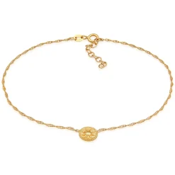 Elli "Fußkettchen Coin< Symbol-schmuck|Fußschmuck