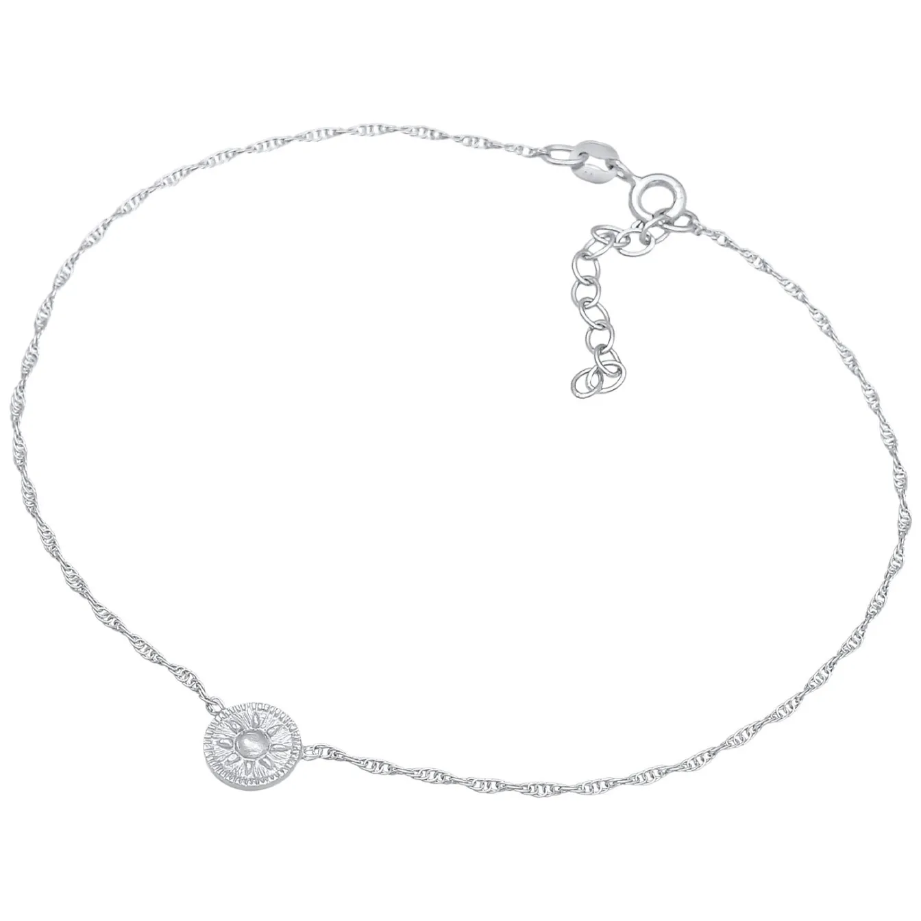 Elli "Fußkettchen Coin< Symbol-schmuck|Fußschmuck
