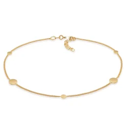 Elli "Fußkettchen Geo< Vergoldet|Fußschmuck