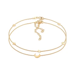 Elli "Fußkettchen Halbmond Set< Symbol-schmuck|Fußschmuck