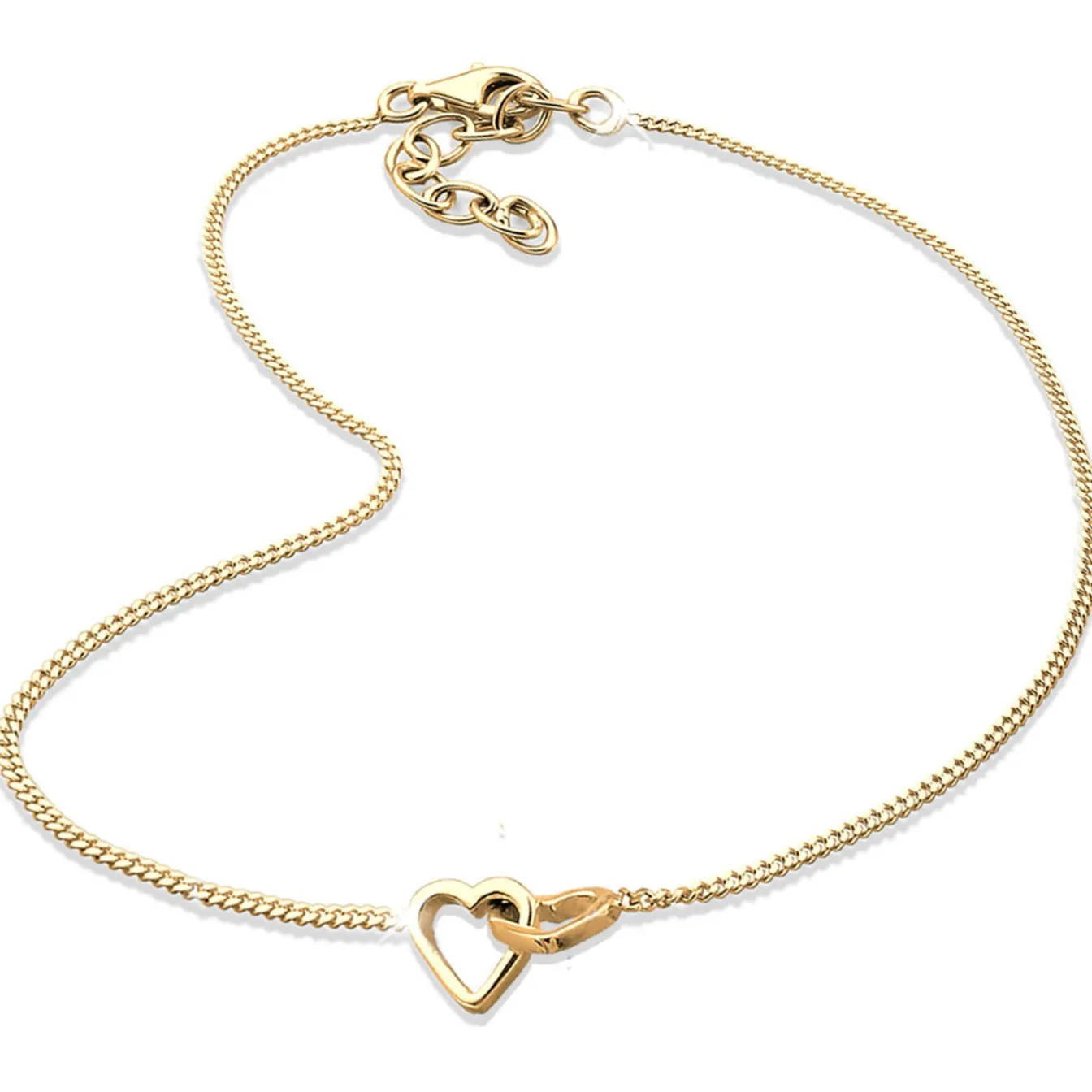 Elli "Fußkettchen Herz< Symbol-schmuck|Herz-schmuck