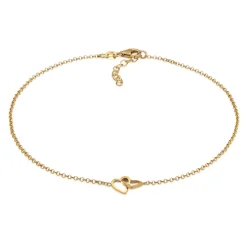 Elli "Fußkettchen Herz< Roségold|Symbol-schmuck