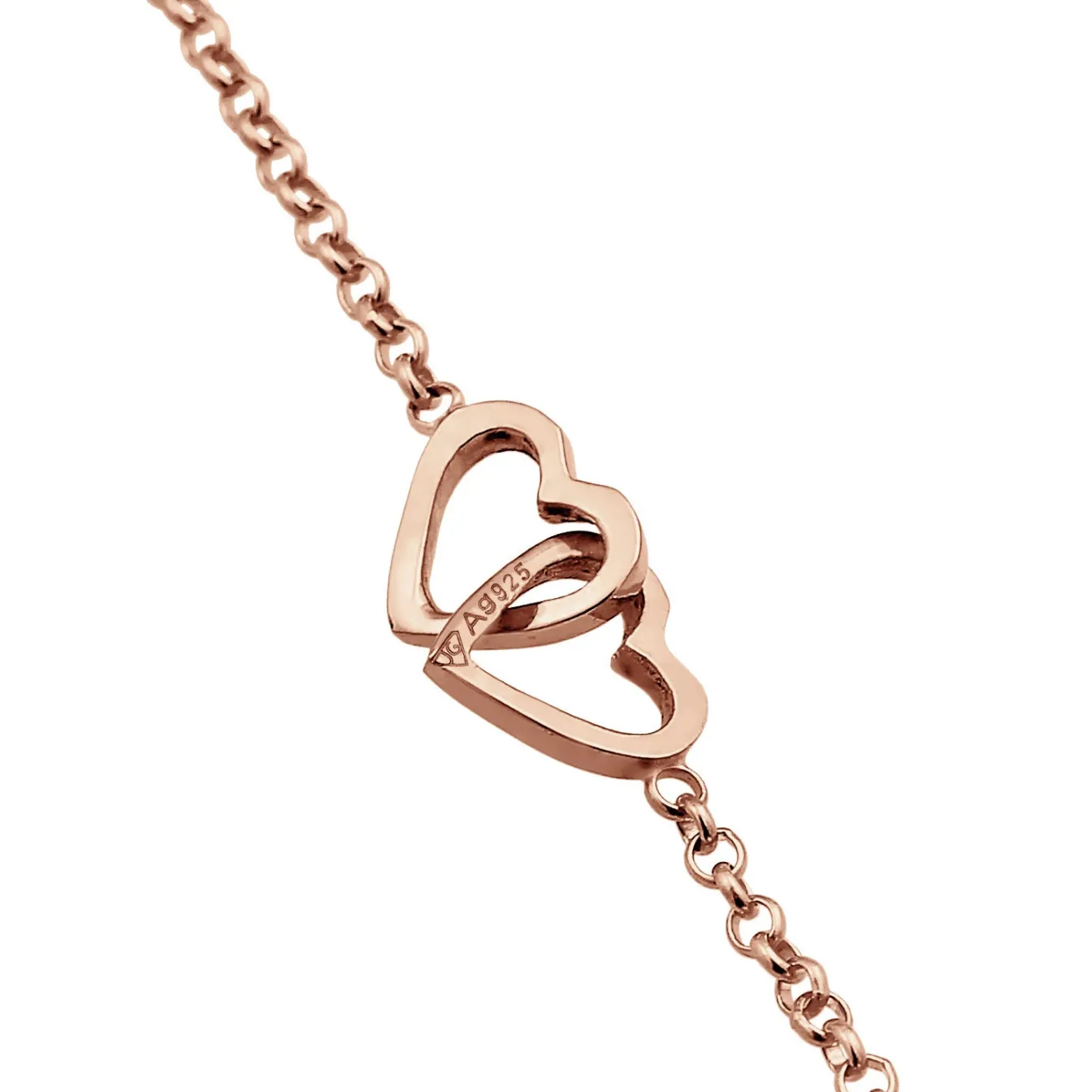 Elli "Fußkettchen Herz< Roségold|Symbol-schmuck