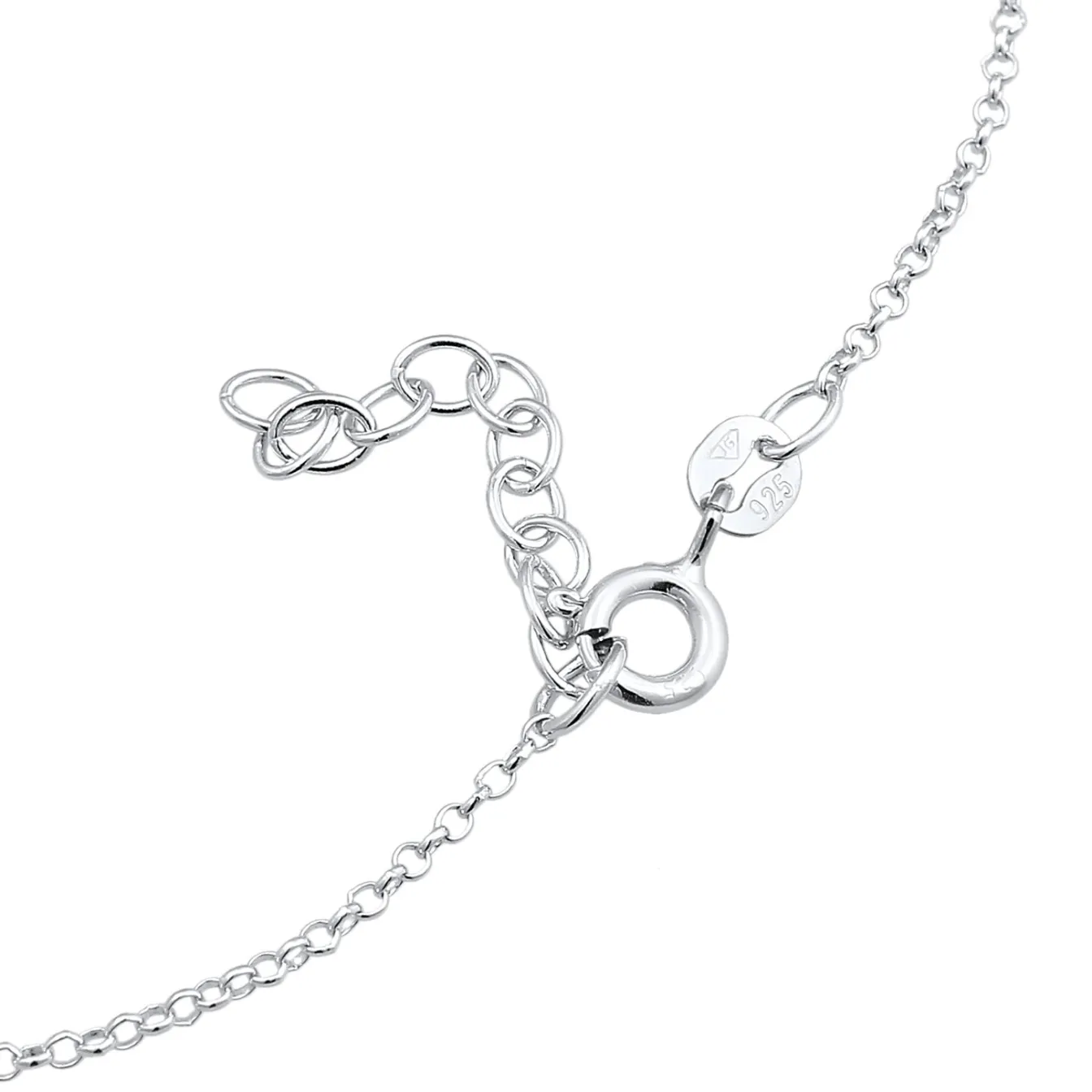 Elli "Fußkettchen Kleeblatt Symbol< Symbol-schmuck|Fußschmuck